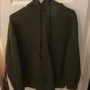 Oversized green hoodie
